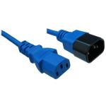 RackPower CM1CC300B 10A C14 to C13 Cable - 3m - Blue 1mm2 - PVC