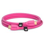 RODE HDMI Cable - 1.5m - Pink 2.0 Premium High Speed HDMI Cable with Ethernet
