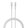RockRose Asics CL 27W USB-C to Lightning Cable - 1m - Light Grey TPE Connector - Braided Cord RockRose Asics CL 27W USB-C to Lightning Cable - 1m - Light Grey TPE Connector - Braided Cord