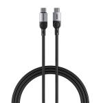 RockRose Sliverline CC Pro Max 240W USB-C Cable - 1m Nylon Braided - Aluminum Casing