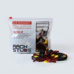 RACKSTUDS RSL2100 Series II 100-pack Maroon Smart Rack Mounting System, In Ziplock Resealable Bag, Universal