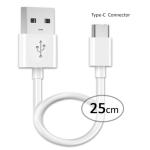 Sansai TPE-6262 USB-A to USB-C Cable - 25cm TPE Material
