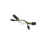 Supermicro 8-Pin CPU Female to 6-Pin / 6+2-Pin GPU Male Power Cable - 5cm 16 / 20AWG