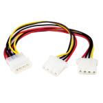 StarTech.com PYO2L LP4 Power Splitter Cable LP4 to 2x LP4