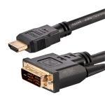 StarTech.com HDMIDVIMM6 1920x1200 HDMI to DVI-D Cable - 1.8m - Black HDMI to DVI-D Adapter Cable - Bi-Directional - HDMI to DVI or DVI to HDMI Adapter for Your Computer Monitor - Male to Male