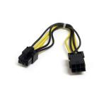 StarTech.com PCIEPOWEXT PCIe Power Extension Cable - 20cm 6-pin PCIe