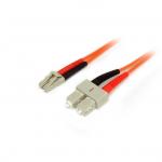StarTech 50FIBLCSC2 Fiber Optic Cable - Multimode Duplex 50/125 - LSZH - LC/SC - 2 m