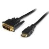 StarTech.com HDDVIMM3M 1920x1200 HDMI to DVI-D Cable - 3m - Black High Speed HDMI Cable to DVI Digital Video Monitor - Male to Male - Bidirectional HDMI to DVI or DVI to HDMI StarTech.com HDDVIMM3M 1920x1200 HDMI to DVI-D Cable - 3m - Black High Speed HDMI Cable to DVI Digital Video Monitor - Male to Male - Bidirectional HDMI to DVI or DVI to HDMI