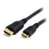 StarTech.com HDACMM2M 4K 30Hz - Ethernet Mini HDMI to HDMI Cable - 2m - Black Mini HDMI to HDMI Cable with Ethernet - 4K 30Hz High Speed Mini HDMI to HDMI Adapter Cable - Mini HDMI Type-C Device to HDMI Monitor / Display - Durable Video Con StarTech.com HDACMM2M 4K 30Hz - Ethernet Mini HDMI to HDMI Cable - 2m - Black Mini HDMI to HDMI Cable with Ethernet - 4K 30Hz High Speed Mini HDMI to HDMI Adapter Cable - Mini HDMI Type-C Device to HDMI Monitor / Display - Durable Video Con