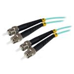 StarTech.com A50FBSTST1 10 Gb Fiber Optic Cable - 1m - Aqua Multimode - ST-ST