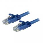 StarTech 15m CAT6 Ethernet Cable - Blue CAT 6 Gigabit Ethernet Wire -650MHz 100W PoE++ RJ45 UTP Category 6 Network/Patch Cord Snagless w/Strain Relief Fluke Tested UL/TIA Certified