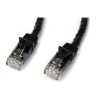 StarTech.com N6PATC5MBK Cat6 - 10GbE - 100W PoE++ Ethernet Cable - 5m - Black Gigabit Ethernet Wire / 650MHz 100W PoE++ RJ45 UTP Category 6 Network / Patch Cord Snagless with Strain Relief Fluke Tested UL / TIA Certified - Male to Male