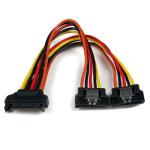StarTech PYO2LSATA 6in Latching SATA Power Y Splitter Cable