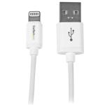 StarTech.com USBLT1MW USB 2.0 - 480Mbps USB-A to Lightning Cable - 1m - White 8-pin Lightning to USB - MFi Certified