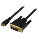 StarTech.com HDCDVIMM2M 1920x1200 Mini HDMI to DVI-D Cable - 2m - Black Mini HDMI to DVI-D Cable - Male to Male - 2 meter Mini HDMI to DVI Cable - 19 pin HDMI (C) Male to DVI-D Male - 1920x1200 Video
