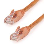 StarTech.com 650MHz - 100W PoE Cat6 Ethernet Cable - 3m - Orange Gigabit Ethernet Wire - RJ45 - UTP - Network-Patch Cord - Snagless - Strain Relief - Fluke Tested - UL-TIA Certified