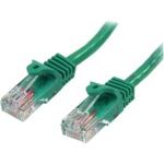 StarTech.com 45PAT1MGN Cat5e Patch Cable - 1m - Green Snagless - RJ45 Connectors