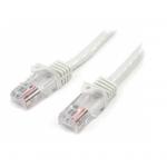 StarTech 45PAT3MWH 3m White Snagless UTP Cat5e Patch Cable
