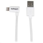 StarTech.com StarTech USBLT2MWR 6ft White Angled Lightning to USB Cable