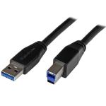 StarTech.com USB3SAB5M USB 3.0 - 5Gbps USB-A to USB-B Cable - 5m Active - USB 3.0 - A to B