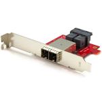 StarTech.com SFF86448PLT2 Mini-SAS Adapter - Dual SFF-8643 to SFF-8644 - with FullandLow-Profile Brackets - 12Gbps