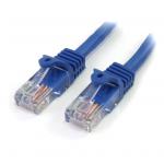 StarTech 45PAT5MBL Cat5e Patch Cable with Snagless RJ45 Connectors - 5 m, Blue