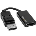 StarTech DP2HD4K60S DisplayPort to HDMI Adapter - 4K 60Hz Active DP 1.4 to HDMI 2.0 Video Converter - DP to HDMI Monitor/TV/Display Cable Adapter Dongle - Latching DP Connector