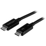 StarTech.com TBLT3MM2MA 2m Thunderbolt 3 Cable with 100W Power Delivery - 40Gbps Thunderbolt 3 USB-C Cable  Dual 4K or Full 5K  Thunderbolt Certified