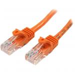 StarTech 45PAT50CMOR 0.5m Orange Cat5e Ethernet Patch Cable with Snagless RJ45 Connectors