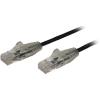 StarTech.com N6PAT50CMBKS Cat6 - Slim Patch Cord - 50cm - Black Slim CAT6 Patch Cord - Male to Male StarTech.com N6PAT50CMBKS Cat6 - Slim Patch Cord - 50cm - Black Slim CAT6 Patch Cord - Male to Male
