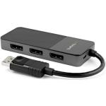 StarTech.com MST14DP123DP 3-Port Multi Monitor Adapter - DisplayPort 1.4 to 3x 4K DisplayPort Video Splitter - Dual or Triple 4K - Laptop/Desktop DisplayPort MST Hub for Multiple Monitors - For Windows PCs Only