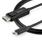 StarTech.com CDP2DP141MBD 8K 60Hz - HBR3 - HDR - DSC USB-C to DisplayPort Cable - 1m (3ft) DP 1.4 - Bidirectional DP to USB-C or USB-C to DP - Thunderbolt 3 Compatible