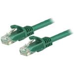 StarTech.com N6PATC150CMGN Cat6 - 10GbE - 100W PoE Ethernet Cable - 1.5m - Green Gigabit Ethernet Wire / 650MHz 100W PoE RJ45 UTP Network / Patch Cord Snagless with Strain Relief Fluke Tested / Wiring is UL Certified / TIA - Male to Male
