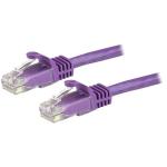 StarTech N6PATC750CMPL 7.5m CAT6 Ethernet Cable - Purple CAT 6 Gigabit Ethernet Wire -650MHz 100W PoE RJ45 UTP Network/Patch Cord Snagless w/Strain Relief Fluke Tested/Wiring is UL Certified/TIA