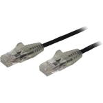 StarTech.com N6PAT150CMBKS Cat6 - Slim Patch Chord - 1.5m - Black Slim CAT6 Patch Cord - Male to Male