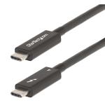 StarTech.com A40G2MB-TB4-CABLE 100W - 40Gbps Thunderbolt 4 Cable - 2m (6ft) - Black