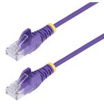 StarTech.com N6PAT50CMPLS 50cm Purple Slim CAT6 Ethernet Cable