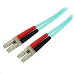 StarTech A50FBLCLC5 10 Gb Aqua MM Fiber Patch Cable LC/LC - 5m