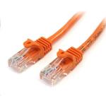 StarTech.com 45PAT1MOR Cat5e Patch Cable - 1m - Orange Snagless - RJ45 Connectors