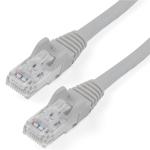 StarTech N6PATC10MGR 10m CAT6 Ethernet Cable - Grey CAT 6 Gigabit Ethernet Wire -650MHz 100W PoE++ RJ45 UTP Category 6 Network/Patch Cord Snagless w/Strain Relief Fluke Tested UL/TIA Certified