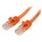 StarTech.com N6PATC5MOR Cat6 - 10GbE - 100W PoE++ Ethernet Cable - 5m - Orange Gigabit Ethernet Wire / 650MHz 100W PoE++ RJ45 UTP Category 6 Network / Patch Cord Snagless with Strain Relief Fluke Tested UL / TIA Certified - Male to Male