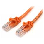 StarTech N6PATC5MOR 5m CAT6 Ethernet Cable - Orange CAT 6 Gigabit Ethernet Wire -650MHz 100W PoE++ RJ45 UTP Category 6 Network/Patch Cord Snagless w/Strain Relief Fluke Tested UL/TIA Certified