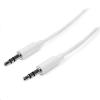 StarTech.com MU3MMMSWH 3.5mm Stereo Audio Cable - 3m - White Slim - Male to Male StarTech.com MU3MMMSWH 3.5mm Stereo Audio Cable - 3m - White Slim - Male to Male