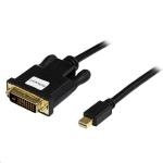 StarTech MDP2DVIMM6B 1.8m (6ft) Mini DisplayPort to DVI Cable - Mini DP to DVI Adapter Cable - 1080p Video - Passive mDP 1.2 to DVI-D Single Link - mDP or Thunderbolt 1/2 Mac/PC to DVI Monitor