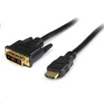 StarTech.com HDDVIMM1M 1920x1200 HDMI to DVI-D Cable - 1m - Black HDMI to DVI-D Cable - Male to Male - Bidirectional HDMI to DVI or DVI to HDMI