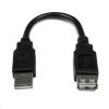 StarTech.com USBEXTAA6IN USB 2.0 - 480Mbps USB Extension Cable - 15cm A to A - M/F StarTech.com USBEXTAA6IN USB 2.0 - 480Mbps USB Extension Cable - 15cm A to A - M/F