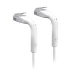 Ubiquiti UniFi Patch Cable - 100mm - White (50 Pack) Both End Bendable RJ45