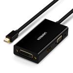 UGREEN UG-20418 Mini DP to HDMI/VGA/DVI Converter (Black)