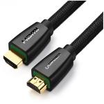 UGREEN UG-40409 HDMI Male To Male Cable With Braid Black 1.5M