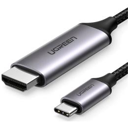 UGREEN UG-50570 USB-C to HDMI Male to Male Cable Aluminum Shell 1.5m (Gray Black)